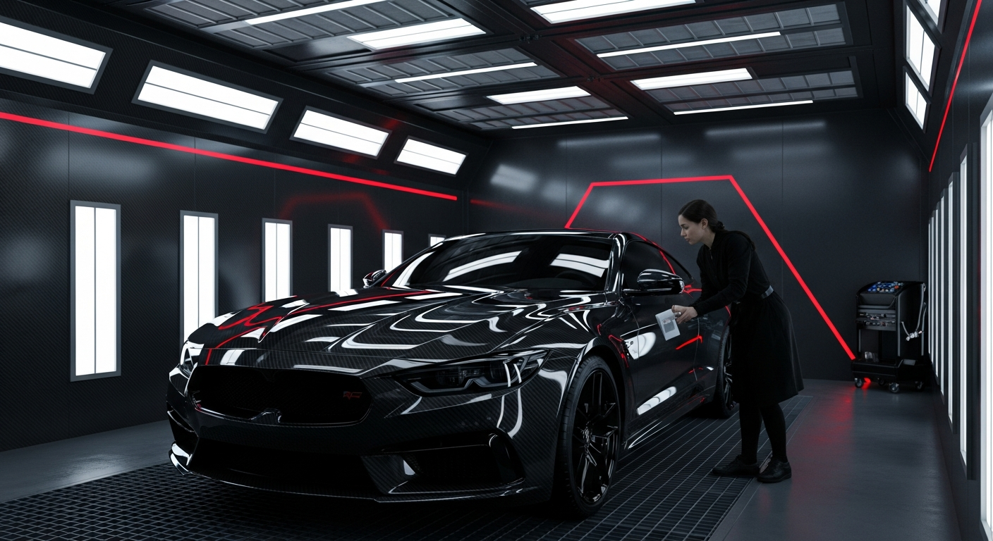 Professional Volkswagen Paint & Protection (PPF) in Abu Dhabi workshop